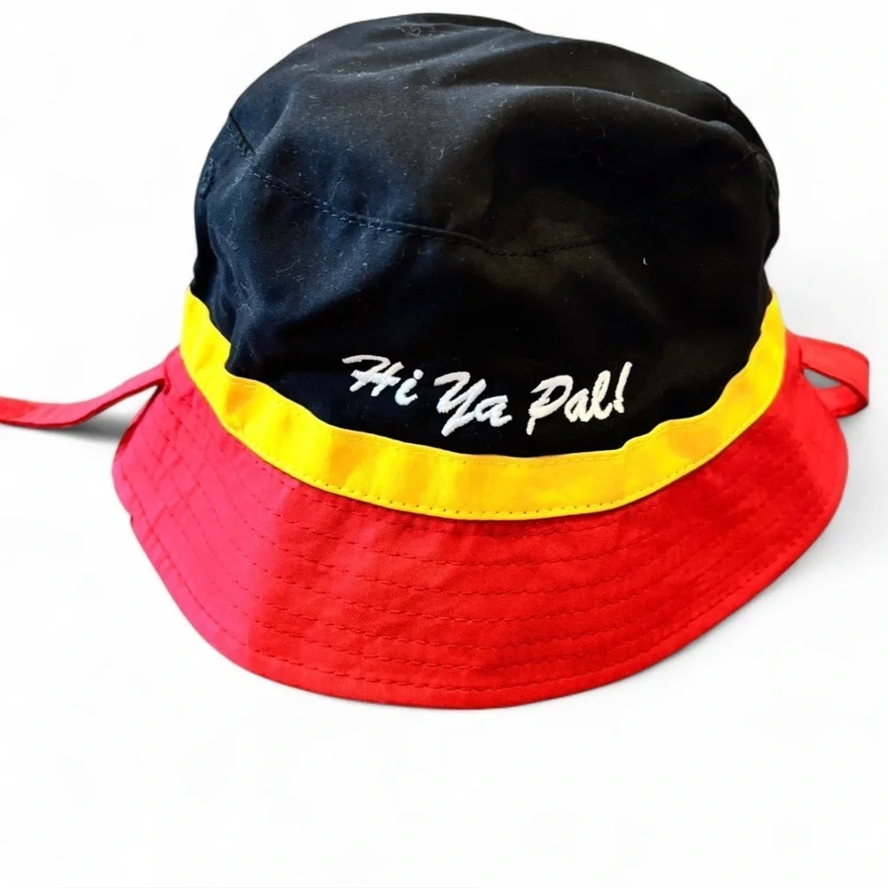 Disney Mickey Mouse Reversible Bucket Hat Toddler 49cm NWT Red Black Kid Sun Hat